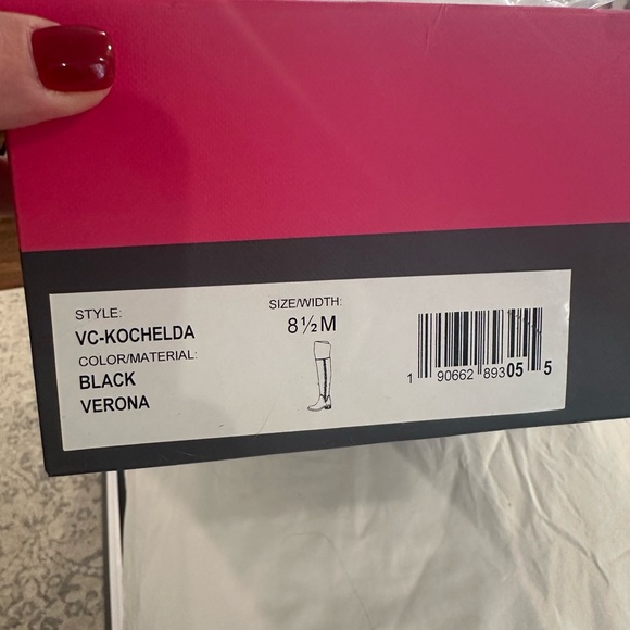 Brand New Vince Camuto Kochelda Over the Knee Boot Black Suede Size 8.5M - Picture 6 of 6